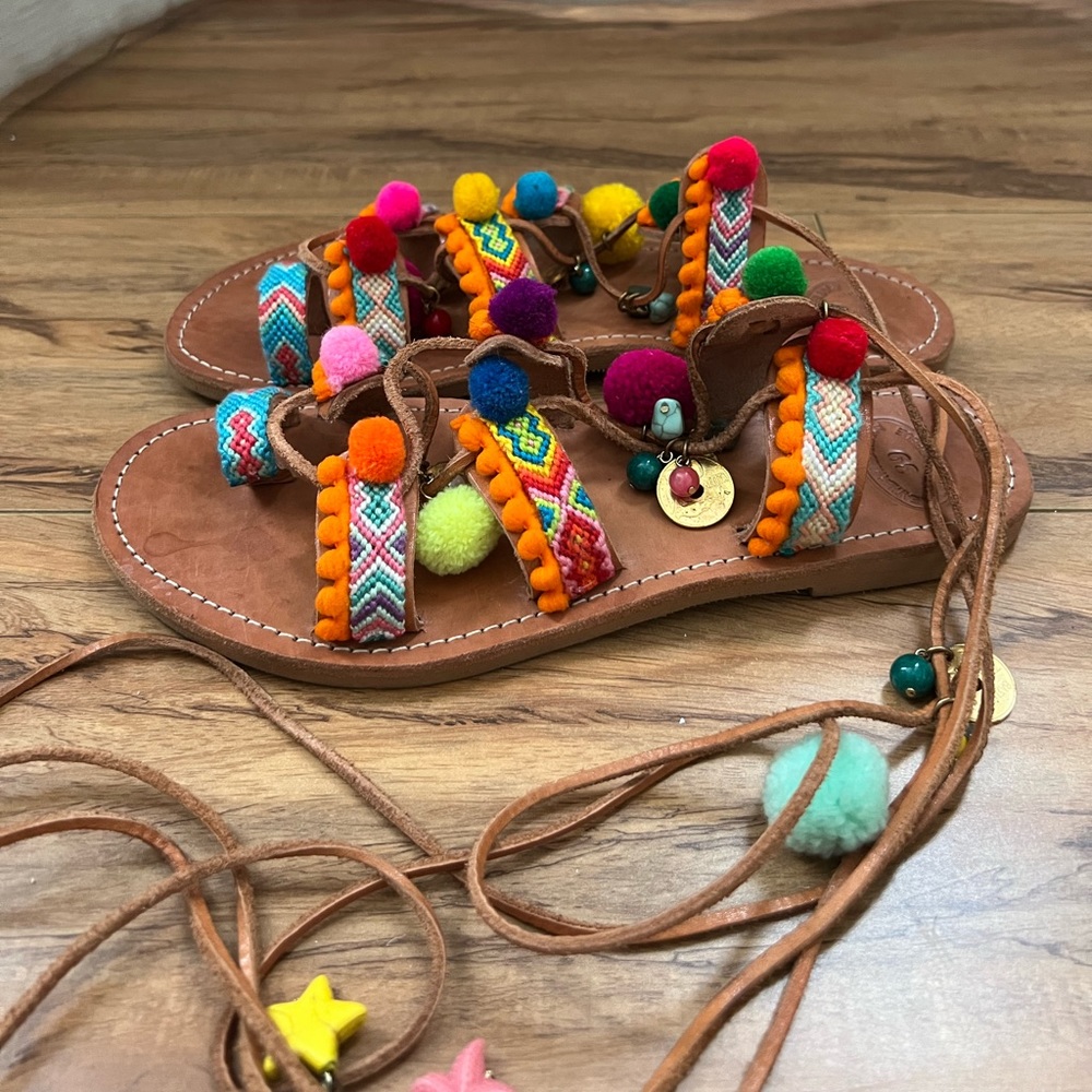 Authentic custom made Greek sandals